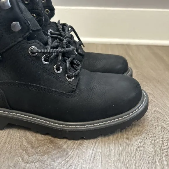 Wolverine Floorhand Mens 8 Black Steel Toe Leather Waterproof Work Boots W10691