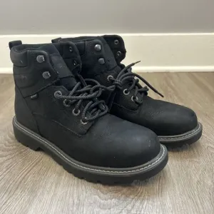 Wolverine Floorhand Mens 8 Black Steel Toe Leather Waterproof Work Boots W10691