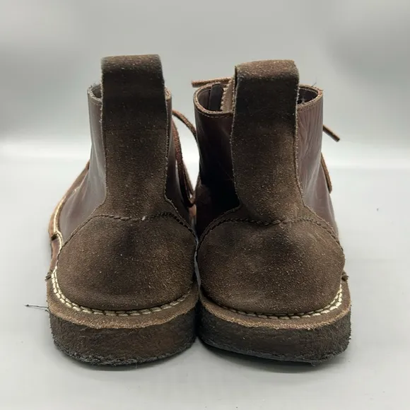 Wolverine Genuine Dark Brown Leather Chukka Boots Lionel plain toe