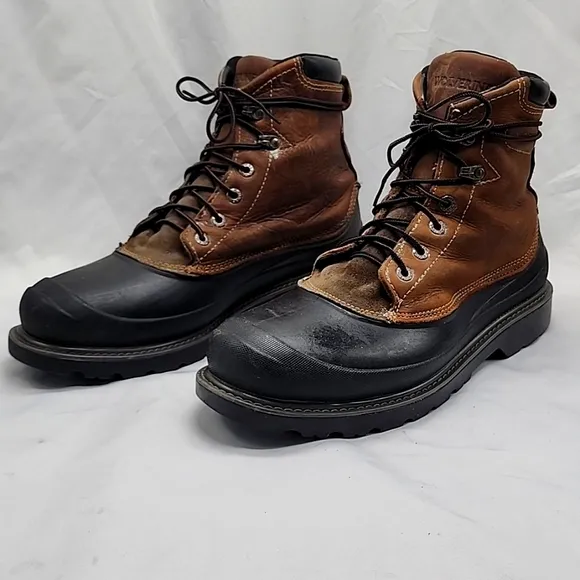 WOLVERINE LEATHER SUEDE FLOORHAND SWAMP 6IN STEEL-TOE WORK BOOT MENS 13 GUC