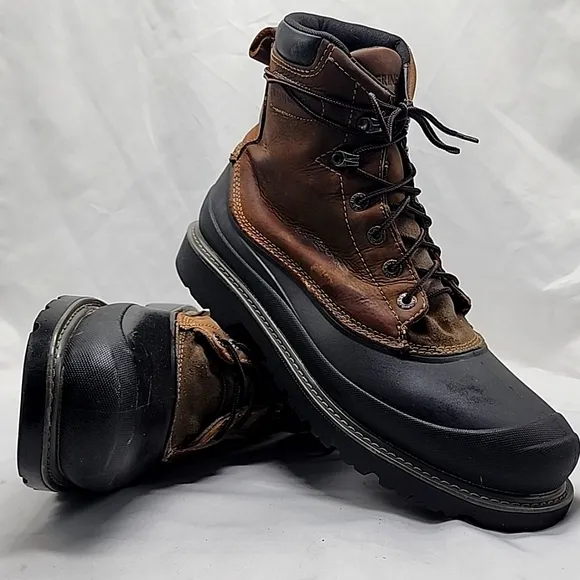WOLVERINE LEATHER SUEDE FLOORHAND SWAMP 6IN STEEL-TOE WORK BOOT MENS 13 GUC