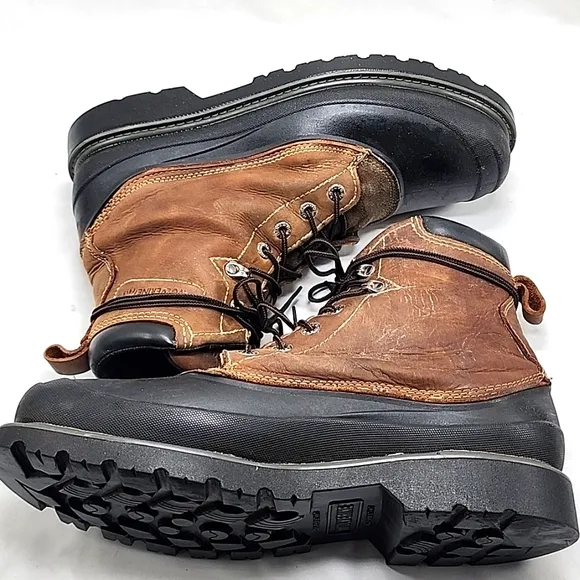 WOLVERINE LEATHER SUEDE FLOORHAND SWAMP 6IN STEEL-TOE WORK BOOT MENS 13 GUC