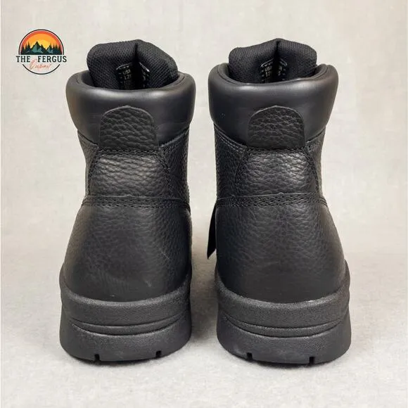 Wolverine Marquette 6&quot; Steel Toe Slip Resistant Black Wide Work Boot Men Sz 12EW