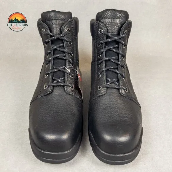 Wolverine Marquette 6&quot; Steel Toe Slip Resistant Black Wide Work Boot Men Sz 12EW