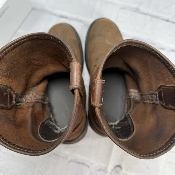 Wolverine Men's 9.5M Wellington Steel Toe Brown Work Boots W04707 ASTM F2413-11
