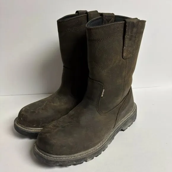 Wolverine Men’s Floorhand Wellington 10” Steel Toe Work Boots, Size 8 EW