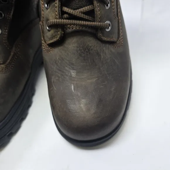 Wolverine Mens Size 8 EW Extra Wide Carlsbad Waterproof 6&quot; Steel-Toe Work Boots