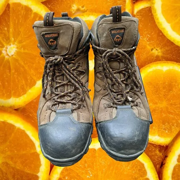 Wolverine‎ Steel Toe Boots Tan and Black Size 14