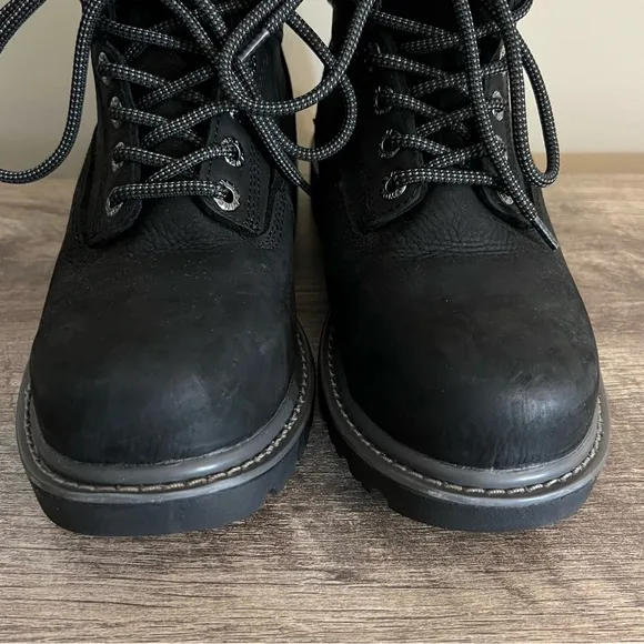 Wolverine Steel Toe Waterproof Black Leather Work Boots Men’s Size 7 Slip Resist
