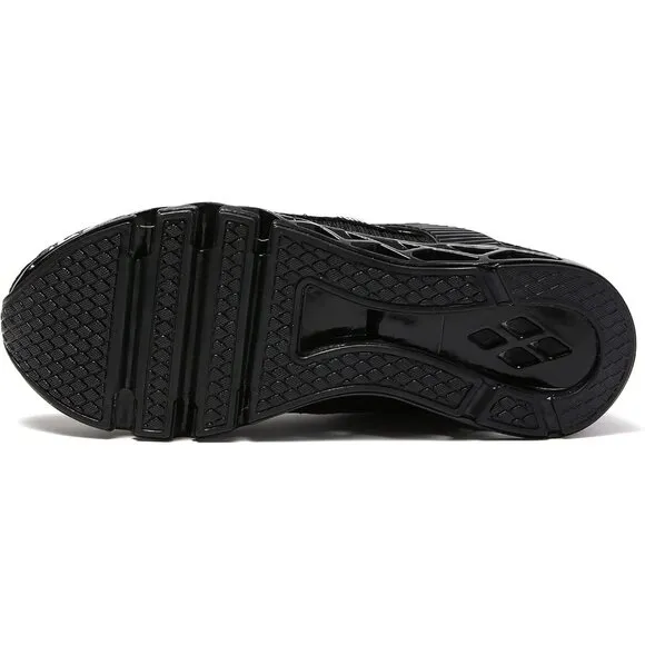 Women Black Athletic Shoes Walking Running Shoes Non-Slip Fashion Sneakers