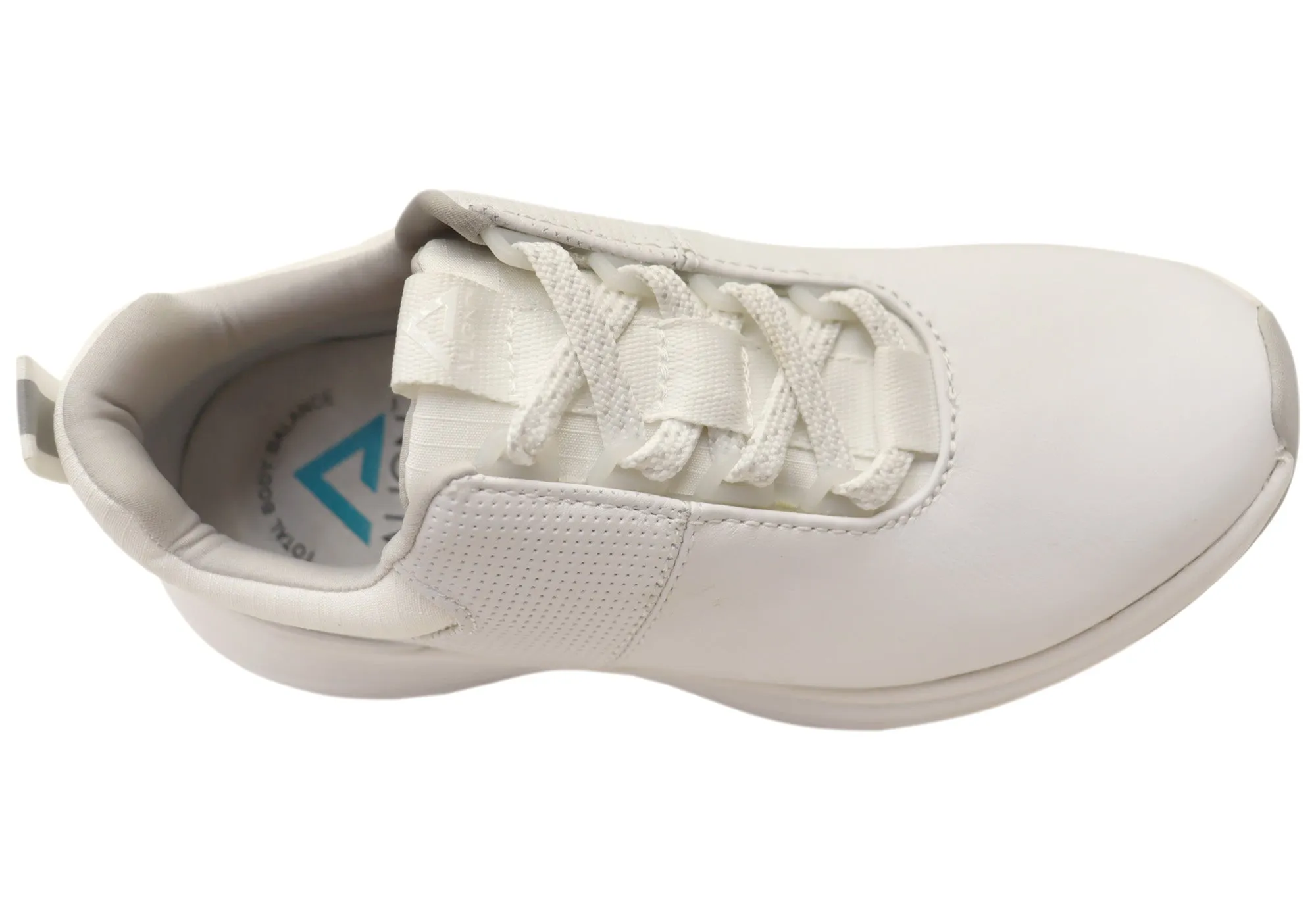 Womens Align Tulia Leather Wide Fit Arch Support Slip Resistant Shoes