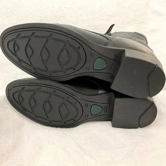 Women’s Black Ariat Leather Heritage Lacer II Comfort Western Equestrian  Sz 9D