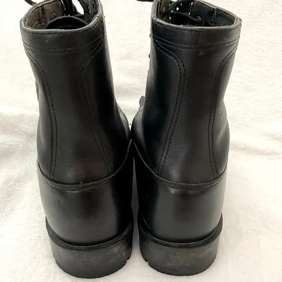 Women’s Black Ariat Leather Heritage Lacer II Comfort Western Equestrian  Sz 9D
