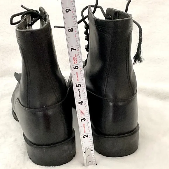 Women’s Black Ariat Leather Heritage Lacer II Comfort Western Equestrian  Sz 9D