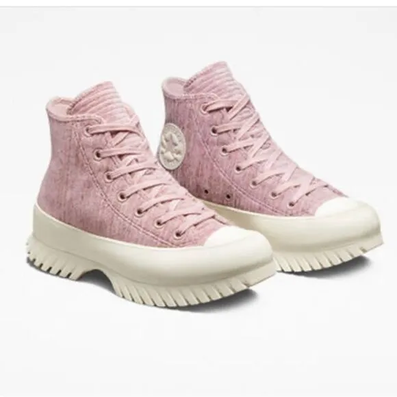Women’s Chuck Taylor All Star Lugged 2.0 Velour Hightop Sneaker Shoes Size 11.5