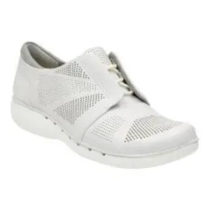 Women's Clarks Un Voltra Lace Up Shoes White