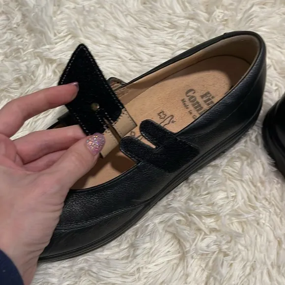 Women’s Finn Comfort Sacramento Leather Velcro Comfort Shoes, Made in Germany 8