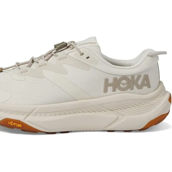 WOMEN'S HOKA TRANSPORT WALKING HIKING SHOE EGGNOG VIBRAM SOLE 7