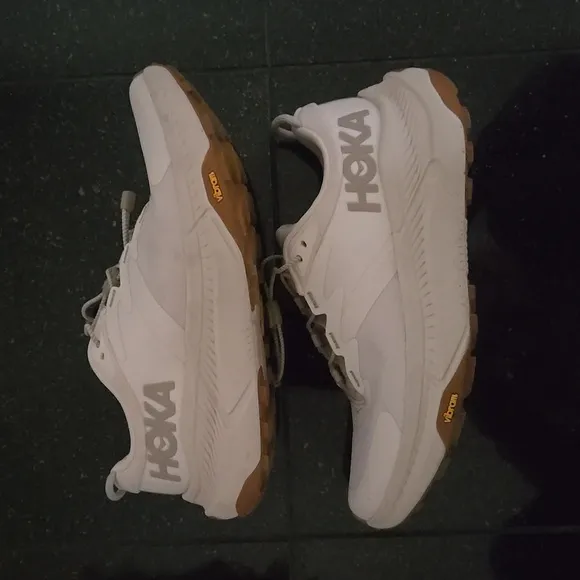 WOMEN'S HOKA TRANSPORT WALKING HIKING SHOE EGGNOG VIBRAM SOLE 7