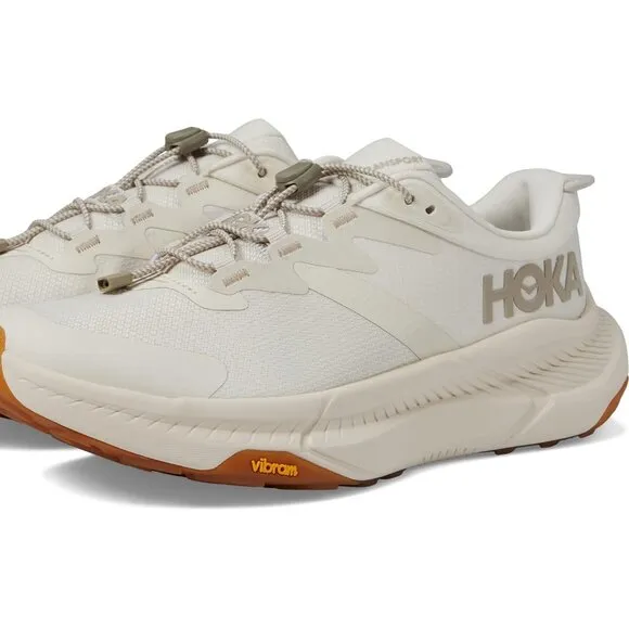 WOMEN'S HOKA TRANSPORT WALKING HIKING SHOE EGGNOG VIBRAM SOLE 7