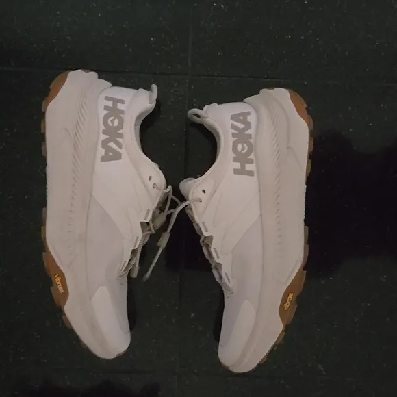 WOMEN'S HOKA TRANSPORT WALKING HIKING SHOE EGGNOG VIBRAM SOLE 7