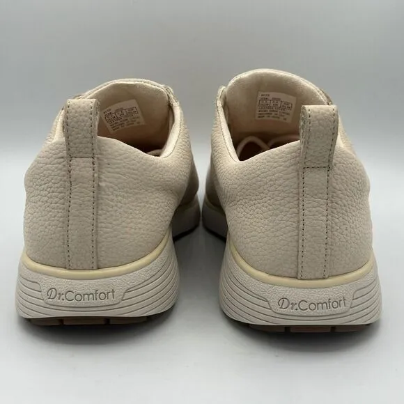 Women's NEW Dr Comfort Ruth Walking Shoes Sneakers Size 10.5 XW Beige Leather