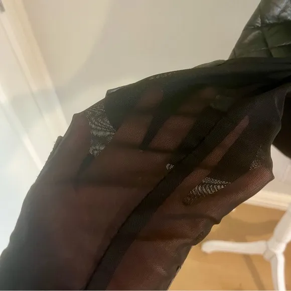 Women's Quilted Black Bomber Jacket