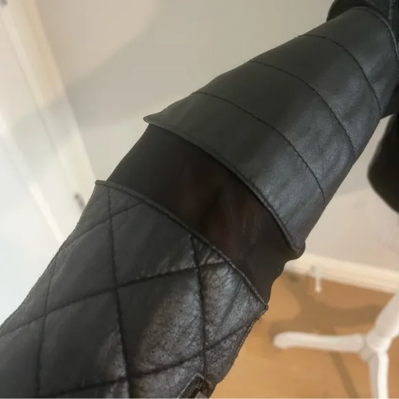 Women's Quilted Black Bomber Jacket