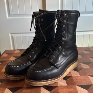 Women’s Red Wing 8 inch Moc Toe Boots Black 9