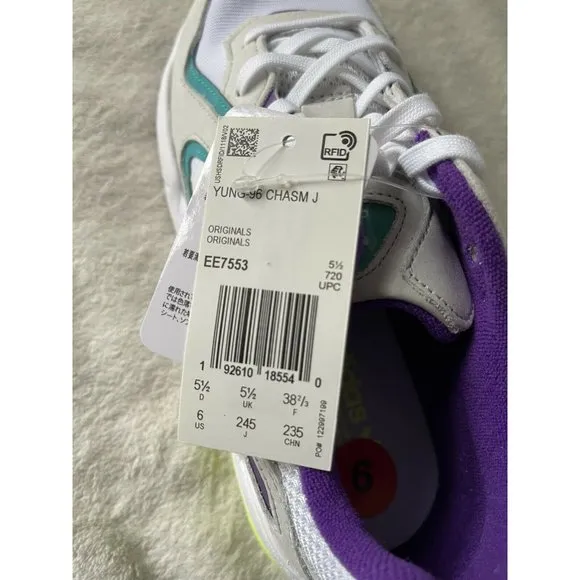 Women's Sneakers Size 6 adidas Originals EE7553 Yung 96 Chasm J White