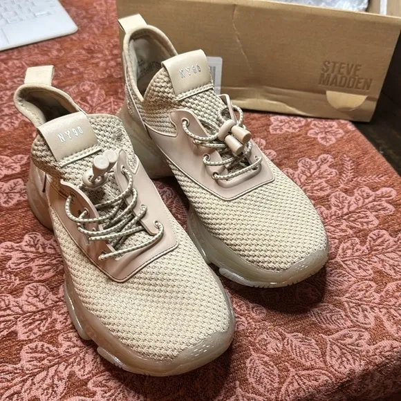 Womens Steve Madden Myles Athletic Shoe - Blush Monochrome