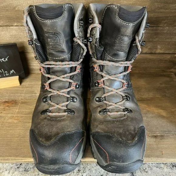 Womens Irish Setter Red Wing Crosby 8 In Steel Toe Brown Leather Work Boots 9.5‎