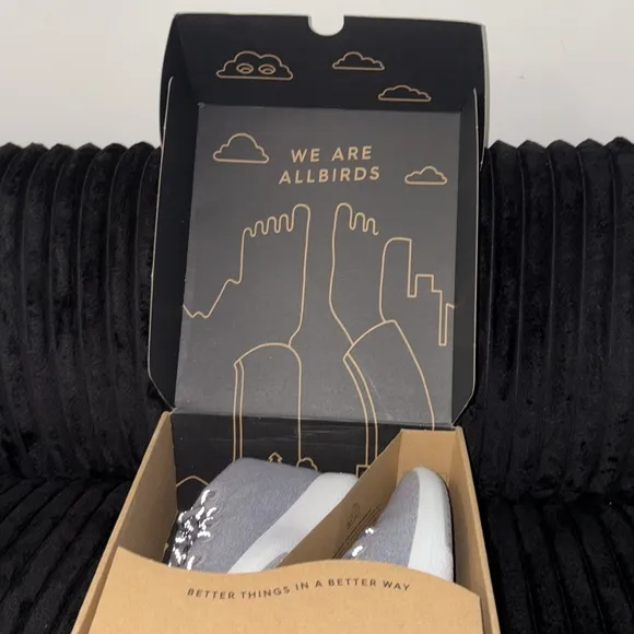 Wool Runner-up Mizzles - Medium Grey (Light Grey Sole)