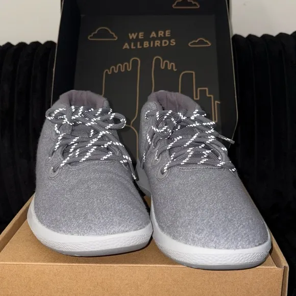 Wool Runner-up Mizzles - Medium Grey (Light Grey Sole)