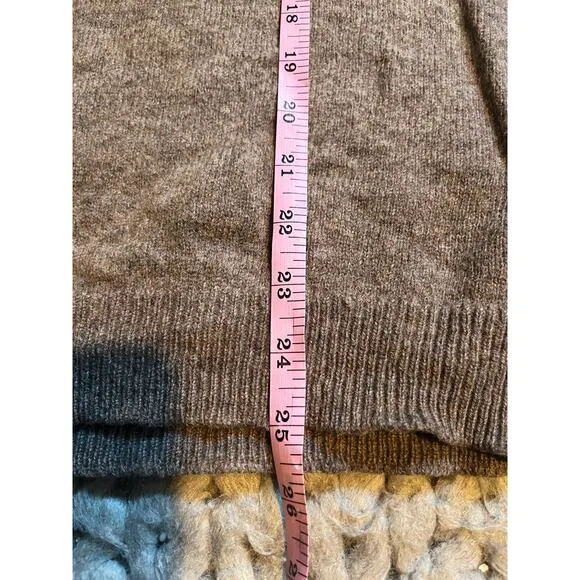 Woolovers crew sweater brown size xl