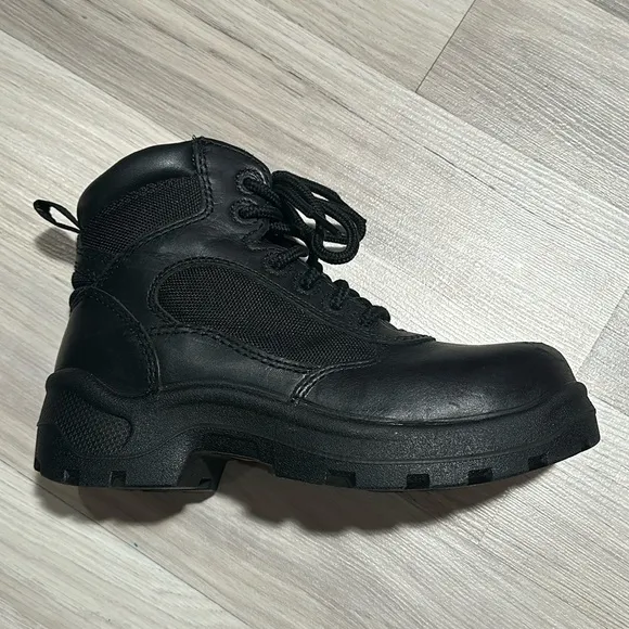 WORK Women’s Black Steel Toe Boots Size 4M