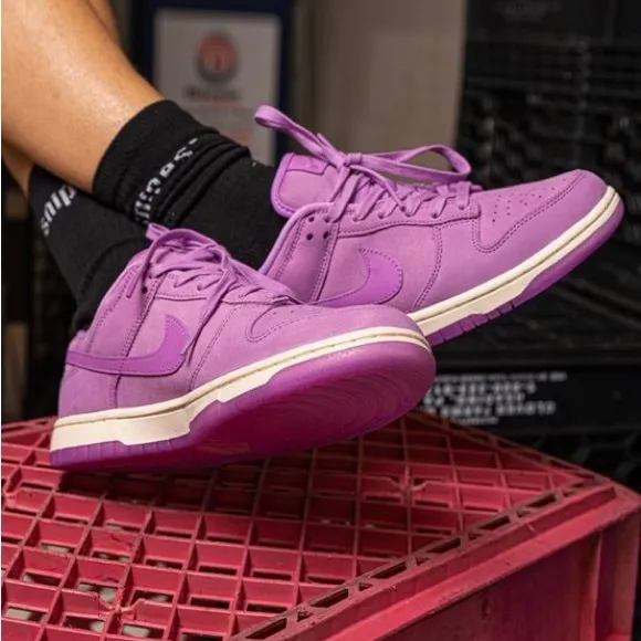 Worn Once | Nike Dunk Low PRM MF - Rush Fuschia