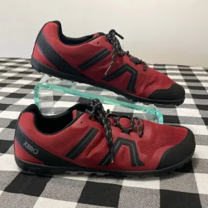 Xero Men's Mesa Trail II Hiking Shoes Size 12 Red Black Breathable Wide Toe Box