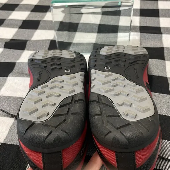 Xero Men's Mesa Trail II Hiking Shoes Size 12 Red Black Breathable Wide Toe Box