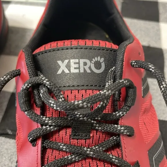 Xero Men's Mesa Trail II Hiking Shoes Size 12 Red Black Breathable Wide Toe Box