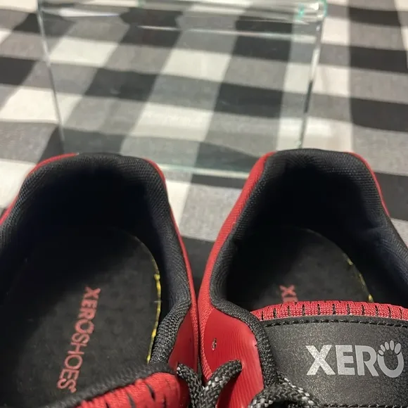 Xero Men's Mesa Trail II Hiking Shoes Size 12 Red Black Breathable Wide Toe Box