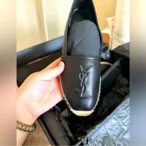 Yves Saint Laurent women’s Black Espadrilles