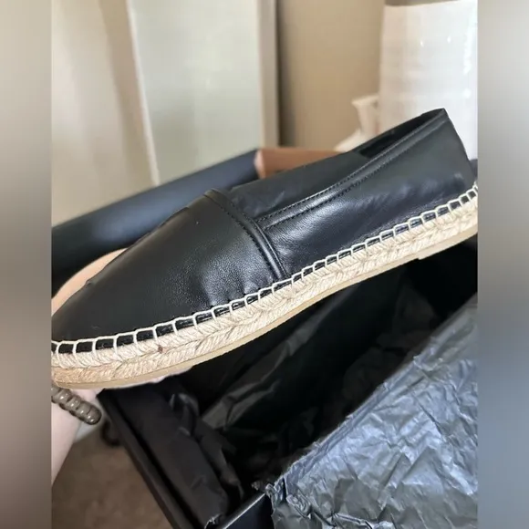 Yves Saint Laurent women’s Black Espadrilles