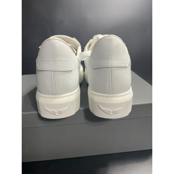 Zadig &amp; Voltaire NIB ZV1747 La Flash Low-Top‎ Platform Sneakers in FR38/US7 $398