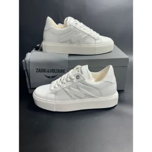 Zadig &amp; Voltaire NIB ZV1747 La Flash Low-Top‎ Platform Sneakers in FR38/US7 $398