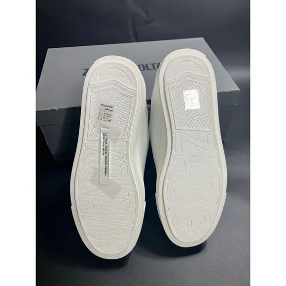 Zadig &amp; Voltaire NIB ZV1747 La Flash Low-Top‎ Platform Sneakers in FR38/US7 $398