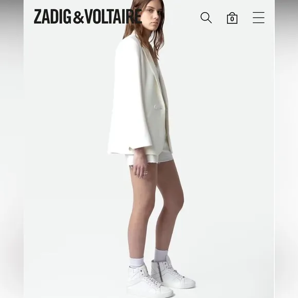 ZADIG &amp; VOLTAIRE ZV1747 High Flash Sneakers NIB