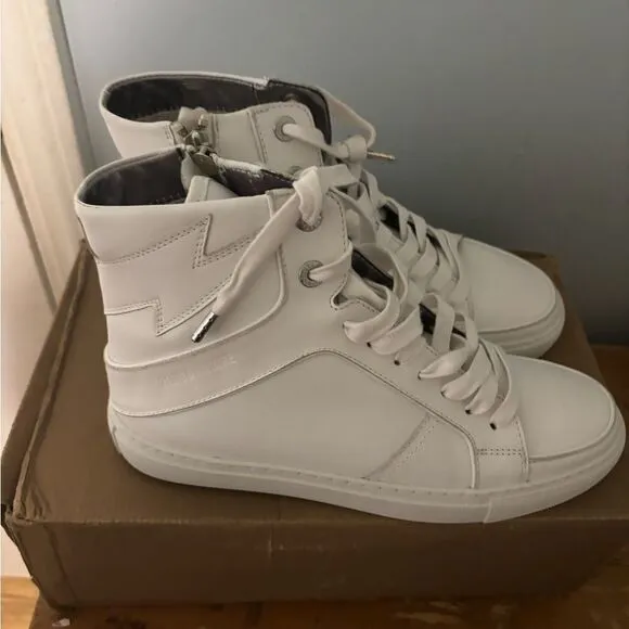 Zadig &amp; Voltaire ZV1747 High Flash Sneakers size 40 new in box