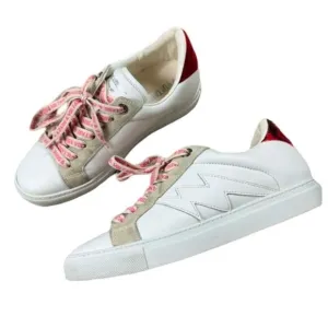Zadig &amp; Voltaire ZV1747 Flash Leather Platform Trainers Size 6 / 37