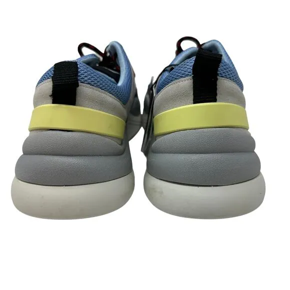 Zara Sneakers Womens 40 US 9 Chunky Multicolor Lace Up Blue Gray Red NEW